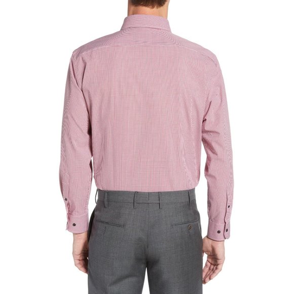 NWT Mens Size 16 32/33 Nordstrom Tech Smart Stretch Check Dress Shirt NEW - Picture 3 of 6